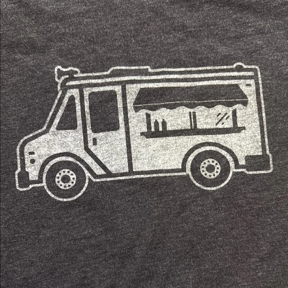 Casual Graphic Tee with food Truck Design - Picture 4 of 4